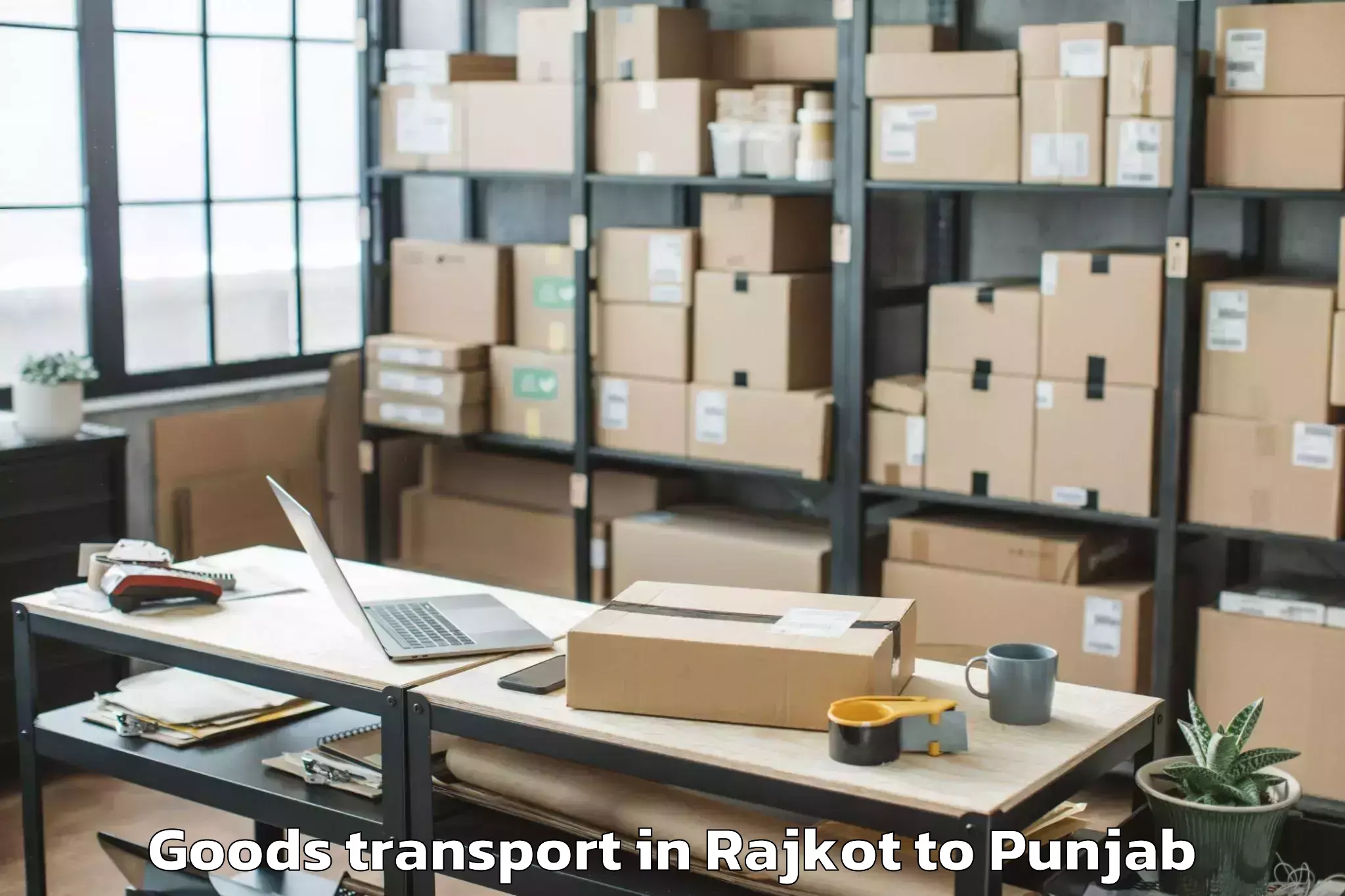 Easy Rajkot to Rampura Goods Transport Booking